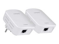 Linksys PowerLine PLEK500 - PowerLine adaptersats 1GbE, HomePlug AV (HPAV) 2.0 (paket om 2) PLEK500-EU