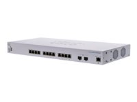Cisco Business 350 Series CBS350-12XT - Switch - L3 - Administrerad - 10 x 10GBase-T + 2 x combo 10 Gigabit SFP+/RJ-45 - rackmonterbar CBS350-12XT-EU