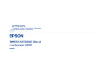 Epson S050091 - Svart - original - tonerkassett - för AcuLaser C4000, C4000PS C13S050091