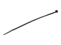 StarTech.com 20cm(8") Cable Ties, 4mm(1/8") wide, 55mm(2-1/8") Bundle Diameter, 22kg(50lb) Tensile Strength, Nylon Self Locking Zip Ties with Curved Tip, 94V-2/UL Listed, 100 Pack, Black - Nylon 66 Plastic - TAA (CBMZT8B) - Kabelsamlare - 20.32 cm - svart - TAA-kompatibel (paket om 100) CBMZT8B