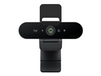 Logitech BRIO 4K - Livestreamingkamera - färg - 13.000.000 pixlar - 3840 x 2160 - ljud - USB-C 960-001746