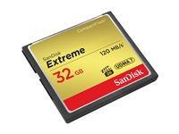 SanDisk Extreme - Flash-minneskort - 32 GB - 567x - CompactFlash SDCFXSB-032G-G46
