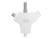 Cisco Multi-head - Video- / ljud- / datakabel - HDMI hane till HDMI, Mini DisplayPort, USB-C hane - 9 m - för Webex Room Kit Mini - No Encryption and No Radio, Room Kit Pro CAB-HDMI-MUL4K-9M=