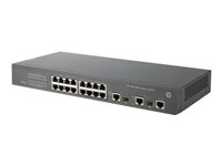 HPE 3100-16 v2 SI Switch - Switch - L3 - Administrerad - 16 x 10/100 + 2 x 10/100/1000 - rackmonterbar JG222A