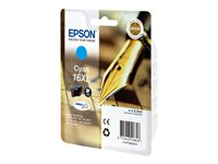 Epson 16XL - 6.5 ml - XL - cyan - original - bläckpatron - för WorkForce WF-2010, 2510, 2520, 2530, 2540, 2630, 2650, 2660, 2750, 2760 C13T16324010