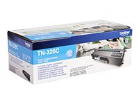 Brother TN326C - Cyan - original - tonerkassett - för Brother DCP-L8400CDN, DCP-L8450CDW, MFC-L8650CDW, MFC-L8850CDW TN326C