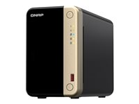 QNAP TS-264 - NAS-server - 2 fack - 16 TB - SATA 6Gb/s - HDD 8 TB x 2 - RAID 0, 1, JBOD - RAM 8 GB - 2.5 Gigabit Ethernet - iSCSI support TS-264-8G+2XST8000NE001