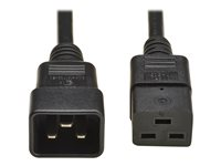 Eaton Tripp Lite Series - Förlängningskabel för ström - IEC 60320 C19 till IEC 60320 C20 - AC 250 V - 16 A - 2 m - svart - Europa - för P/N: PLC19BK, PLC19BL, PLC19RD P036-02M-EU