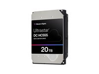 WD Ultrastar DC HC555 - Hårddisk - datacenter - 20 TB - inbyggd - 3.5" - SAS 12Gb/s - 7200 rpm - buffert: 512 MB 0B47749