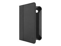 Belkin Cinema Leather Folio with Stand - Fodral för surfplatta - genuint läder - asfalt - för Samsung Galaxy Tab 2 (7.0), Tab 2 (7.0) WiFi F8M388CWC00