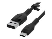 Belkin BoostCharge - USB-kabel - USB (hane) till 24 pin USB-C (hane) - 2 m - svart CAB008BT2MBK
