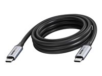 Vision - USB-kabel - USB-C (hane) till USB-C (hane) - USB 3.2 - 3 A - 4K60Hz stöd - svart TC 15MUSBC/BL