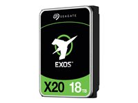 Seagate Exos X20 ST18000NM000D - Hårddisk - 18 TB - inbyggd - SAS 12Gb/s - 7200 rpm - buffert: 256 MB ST18000NM000D