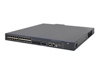 HPE 5500-24G-PoE+-4SFP HI Switch with 2 Interface Slots - Switch - Administrerad - 24 x 10/100/1000 + 4 x Gigabit SFP + 2 x 10 Gigabit SFP+ - rackmonterbar - PoE+ JG541A