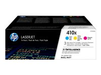 HP 410X - 3-pack - Lång livslängd - gul, cyan, magenta - original - LaserJet - tonerkassett (CF252XM) - för Color LaserJet Pro M452, MFP M377, MFP M477 CF252XM