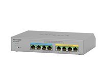 NETGEAR Plus MS108EUP - Switch - Administrerad - 4 x 100/1000/2.5G (PoE++) + 4 x 100/1000/2.5G (PoE+) - skrivbordsmodell, väggmonterbar - PoE++ (230 W) MS108EUP-100EUS