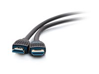 C2G 6ft Performance Ultra High Speed HDMI Cable 2.1 w/ Ethernet - 8K 60Hz - Ultra High Speed - HDMI-kabel med Ethernet - HDMI hane till HDMI hane - 1.8 m - svart - 8K60 Hz (7680 x 4320) stöd, 4K120 Hz (4096 x 2160) stöd, stöd för 10K C2G10454