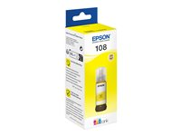 Epson EcoTank 108 - 70 ml - gul - original - påfyllnadsbläck - för Epson L18050; EcoTank L8050 C13T09C44A