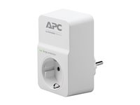 APC SurgeArrest Essential - Överspänningsskydd - AC 230 V - utgångskontakter: 1 - Tyskland - vit PM1W-GR