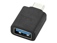 Kensington CA1010 - USB-adapter - USB-C (hane) till USB typ A (hona) - 5 V - 3 A - halogenfri, formpressad - svart K33477WW