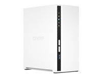 QNAP TS-233 - NAS-server - 2 fack - SATA 6Gb/s - RAID 0, 1, JBOD - RAM 2 GB - Gigabit Ethernet - iSCSI support TS-233
