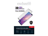 Insmat Exclusive - Skärmskydd för mobiltelefon - helskärm - 3D - glas - ramfärg svart - för OnePlus 12R 861-1531