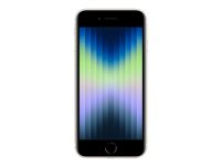 Apple iPhone SE (3rd generation) - 5G smartphone - dual-SIM / Internminne 256 GB - LCD-skärm - 4.7" - 1334 x 750 pixlar - rear camera 12 MP - front camera 7 MP - starlight MMXN3QN/A