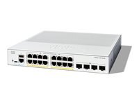 Cisco Catalyst 1300-16P-4X - Switch - L3 - Administrerad - 16 x 10/100/1000 (PoE+) + 4 x 10Gb Ethernet SFP+ - rackmonterbar - PoE+ (120 W) C1300-16P-4X