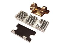 QNAP HS-M2SSD-02 - Kylfläns för halvledarenhet - mörkgrön (paket om 2) - för QNAP QuCPE-3032-C3558R-8G HS-M2SSD-02