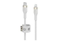 Belkin BoostCharge - Lightning-kabel - 24 pin USB-C hane till Lightning hane - 1 m - vit CAA011BT1MWH