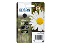 Epson 18XL - 11.5 ml - XL - svart - original - bläckpatron - för Expression Home XP-212, 215, 225, 312, 315, 322, 325, 412, 415, 422, 425 C13T18114012