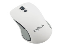 Logitech M560 - Mus - höger- och vänsterhänta - trådlös - trådlös USB-mottagare - vit 910-003913