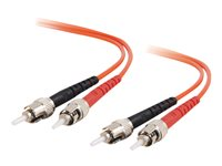C2G Low-Smoke Zero-Halogen - Patch-kabel - ST-läge (multi-mode) (hane) till ST-läge (multi-mode) (hane) - 10 m - fiberoptisk - 62,5/125 mikron - orange 85212