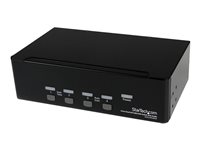 StarTech.com 4-Port Dual KVM Switch with Audio for DVI Computers - Built-in USB Hub (SV431DD2DUA) - Omkopplare för tangentbord/video/mus/ljud/USB - 4 x KVM/ljud/USB - 1 lokal användare - skrivbordsmodell - för P/N: IM12D1500P, SV431RACK, SVA12M2NEUA, SVA12M5NA, USBDVI4N1A10, USBDVI4N1A6 SV431DD2DUA