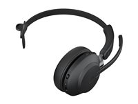 Jabra Evolve2 65 UC Mono - Headset - på örat - konvertibel - Bluetooth - trådlös - USB-A - ljudisolerande - svart 26599-889-999