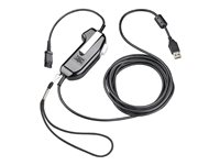 Poly SHS 2626-12 - PTT-headsetadapter (push-to-talk) - USB, säker röst, mono, serialiserad, valbar - TAA-kompatibel - för Poly SHS 2626-12 8K7M9AA