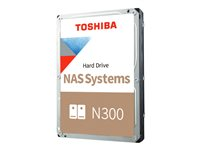 Toshiba N300 NAS - Hårddisk - 12 TB - inbyggd - 3.5" - SATA 6Gb/s - 7200 rpm - buffert: 512 MB HDWG51CUZSVA