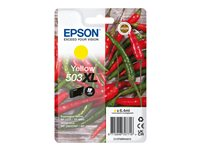 Epson 503XL Singlepack - 6.4 ml - XL - gul - original - blister med RF-larm/akustiskt larm - bläckpatron - för Expression Home XP-5200, XP-5205; WorkForce WF-2960DWF, WF-2965DWF C13T09R44020