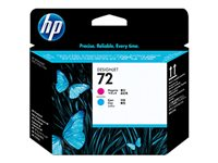 HP 72 - Cyan, magenta - skrivhuvud - för DesignJet T1100, T1100ps, T1200, T1200ps, T1300, T610, T620, T770, T790 C9383A