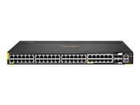 HPE Aruba 6200M 36G 12SR5 Class6 PoE 4SFP+ TAA Switch - Switch - max. staplingsavstånd 10 kms - L3 - Administrerad - 36 x 10/100/1000 (4PPoE) + 12 x 1/2.5/5GBase-T (4PPoE) + 4 x 1 Gigabit/10 Gigabit SFP+ (upplänk/stackning) - framsidan och sida till baksidan - rackmonterbar - 4PPoE (1440 W) - BTO - TAA-kompatibel R8V12A