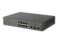 HPE 3100-8 v2 SI Switch - Switch - L3 - Administrerad - 8 x 10/100 + 1 x 10/100/1000 - rackmonterbar JG221A
